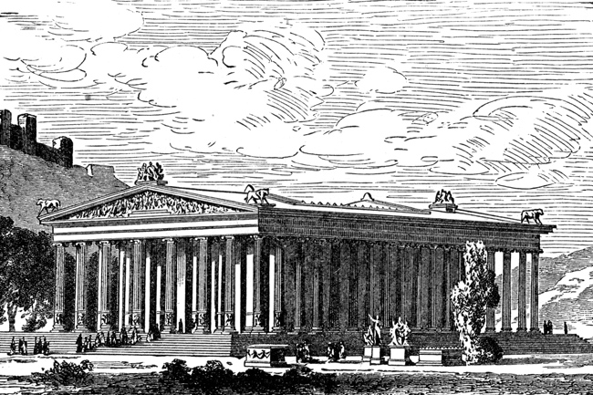 Ancient Persia -  Temple of Diana at Ephesus, Restored
