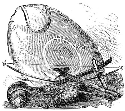 Indian Artifacts - Shield and Weapons