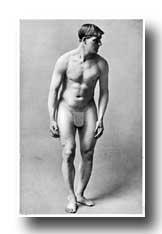 Male Figure Photography - A Figure of a Man in the Ready Position for Wrestling