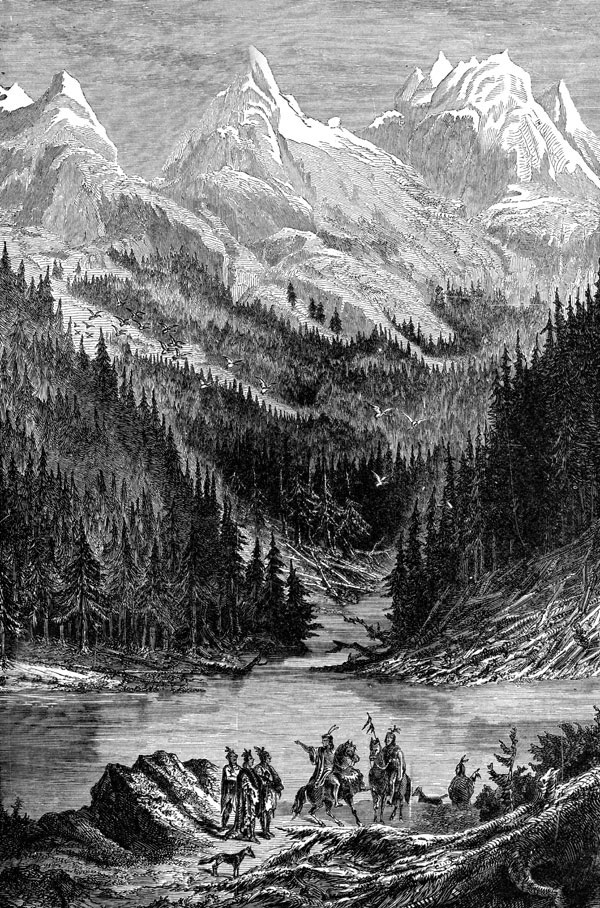 Native Americans - Algonquins in The Rocky Mountains