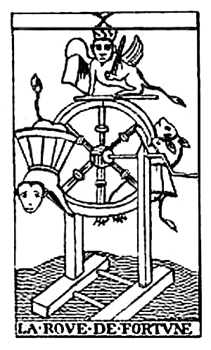 Tarot Cards - La Roue de Fortune (The Wheel of Fortune)