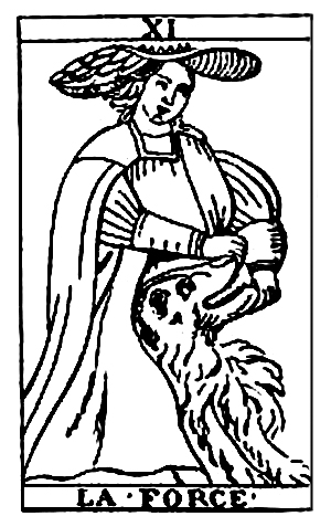 Tarot Cards - La Force (Strength, or Fortitude)